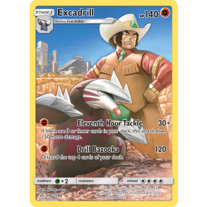 Rare Secret Excadrill 246/236 Pokemon TCG Sun & Moon Cosmic Eclipse