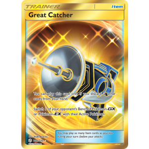 Rare Secret Great Catcher 264/236 Pokemon TCG Sun & Moon Cosmic Eclipse