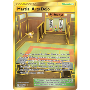 Rare Secret Martial Arts Dojo 268/236 Pokemon TCG Sun & Moon Cosmic Eclipse