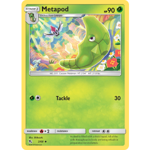 Metapod 2/68 Pokemon TCG Sun & Moon Hidden Fates