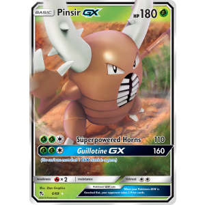 Rare Holo GX Pinsir-GX 6/68 Pokemon TCG Sun & Moon Hidden Fates