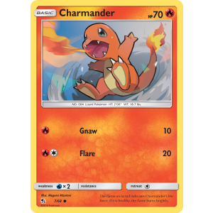 Charmander 7/68 Pokemon TCG Sun & Moon Hidden Fates