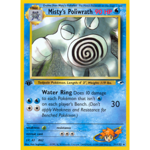 Misty's Poliwrath 31/132 Pokemon TCG Gym Gym Heroes