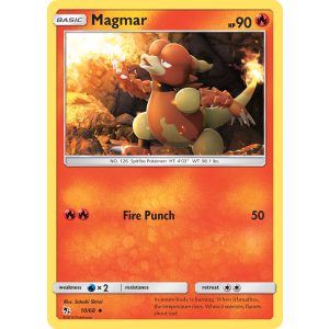 Magmar 10/68 Pokemon TCG Sun & Moon Hidden Fates