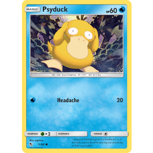 Psyduck 11/68 Pokemon TCG Sun & Moon Hidden Fates