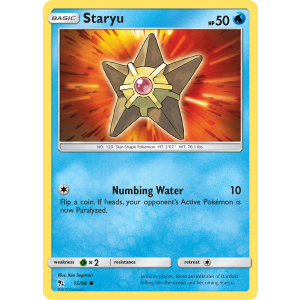 Staryu 13/68 Pokemon TCG Sun & Moon Hidden Fates