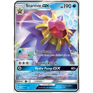 Rare Holo GX Starmie-GX 14/68 Pokemon TCG Sun & Moon Hidden Fates