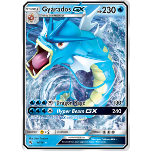 Rare Holo GX Gyarados-GX 16/68 Pokemon TCG Sun & Moon Hidden Fates