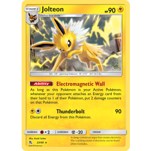 Jolteon 23/68 Pokemon TCG Sun & Moon Hidden Fates