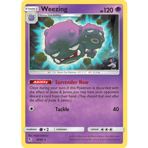 Weezing 29/68 Pokemon TCG Sun & Moon Hidden Fates