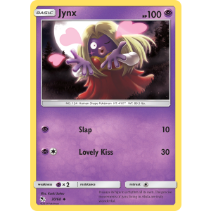 Jynx 30/68 Pokemon TCG Sun & Moon Hidden Fates