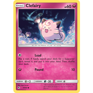 Clefairy 38/68 Pokemon TCG Sun & Moon Hidden Fates