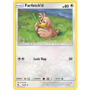 Farfetch'd 45/68 Pokemon TCG Sun & Moon Hidden Fates