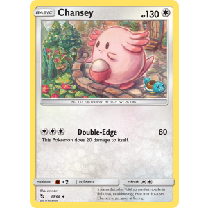 Chansey 46/68 Pokemon TCG Sun & Moon Hidden Fates