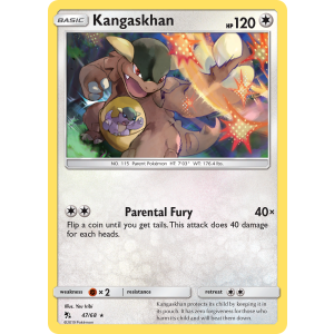 Kangaskhan 47/68 Pokemon TCG Sun & Moon Hidden Fates