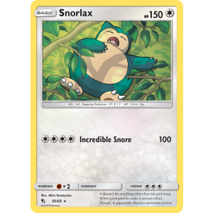 Snorlax 50/68 Pokemon TCG Sun & Moon Hidden Fates