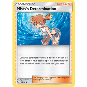 Misty's Determination 62/68 Pokemon TCG Sun & Moon Hidden Fates