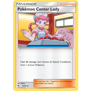 Pokémon Center Lady 64/68 Pokemon TCG Sun & Moon Hidden Fates