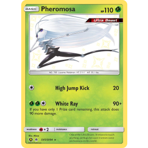 Rare Shiny Pheromosa SV5/94 Pokemon TCG Sun & Moon Hidden Fates Shiny Vault