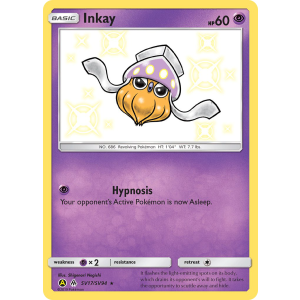 Rare Shiny Inkay SV17/94 Pokemon TCG Sun & Moon Hidden Fates Shiny Vault