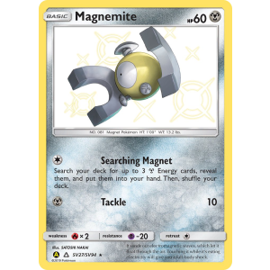 Rare Shiny Magnemite SV27/94 Pokemon TCG Sun & Moon Hidden Fates Shiny Vault