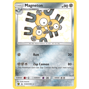 Rare Shiny Magneton SV28/94 Pokemon TCG Sun & Moon Hidden Fates Shiny Vault