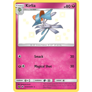 Rare Shiny Kirlia SV35/94 Pokemon TCG Sun & Moon Hidden Fates Shiny Vault