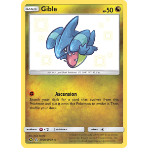 Rare Shiny Gible SV38/94 Pokemon TCG Sun & Moon Hidden Fates Shiny Vault