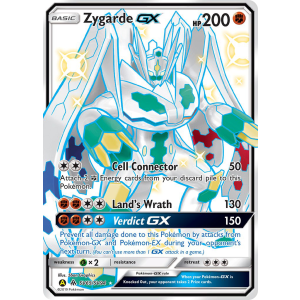 Rare Shiny GX Zygarde-GX SV65/94 Pokemon TCG Sun & Moon Hidden Fates Shiny Vault