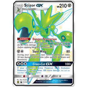 Rare Shiny GX Scizor-GX SV72/94 Pokemon TCG Sun & Moon Hidden Fates Shiny Vault