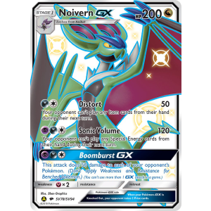 Rare Shiny GX Noivern-GX SV78/94 Pokemon TCG Sun & Moon Hidden Fates Shiny Vault