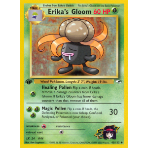 Erika's Gloom 45/132 Pokemon TCG Gym Gym Heroes