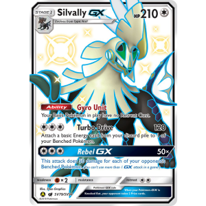 Rare Shiny GX Silvally-GX SV79/94 Pokemon TCG Sun & Moon Hidden Fates Shiny Vault