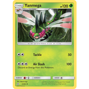 Yanmega 3/236 Pokemon TCG Sun & Moon Unified Minds