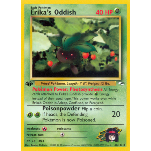 Erika's Oddish 47/132 Pokemon TCG Gym Gym Heroes