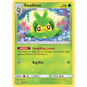 Swadloon 8/236 Pokemon TCG Sun & Moon Unified Minds