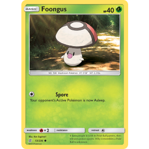 Foongus 13/236 Pokemon TCG Sun & Moon Unified Minds