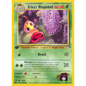 Erika's Weepinbell 48/132 Pokemon TCG Gym Gym Heroes