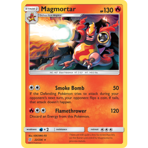 Magmortar 22/236 Pokemon TCG Sun & Moon Unified Minds