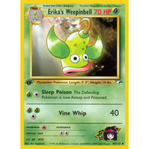 Erika's Weepinbell 49/132 Pokemon TCG Gym Gym Heroes