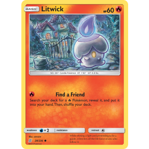 Litwick 28/236 Pokemon TCG Sun & Moon Unified Minds