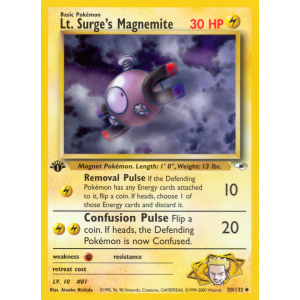 Lt. Surge's Magnemite 50/132 Pokemon TCG Gym Gym Heroes