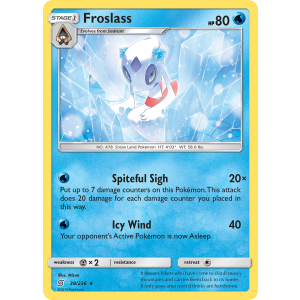 Rare Holo Froslass 38/236 Pokemon TCG Sun & Moon Unified Minds