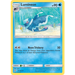 Lumineon 40/236 Pokemon TCG Sun & Moon Unified Minds