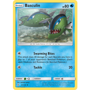 Basculin 43/236 Pokemon TCG Sun & Moon Unified Minds