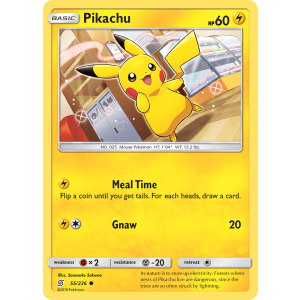 Pikachu 55/236 Pokemon TCG Sun & Moon Unified Minds