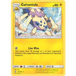 Galvantula 62/236 Pokemon TCG Sun & Moon Unified Minds