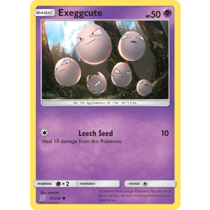 Exeggcute 73/236 Pokemon TCG Sun & Moon Unified Minds