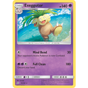 Exeggutor 74/236 Pokemon TCG Sun & Moon Unified Minds