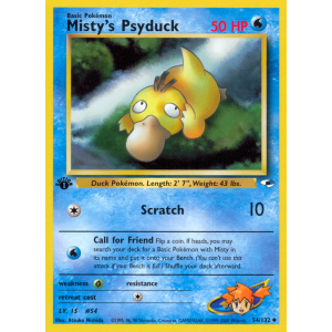 Misty's Psyduck 54/132 Pokemon TCG Gym Gym Heroes